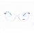 Armação para Óculos de Grau Oval Acrílico Haste Azul Claro Kipling - Imagem 1