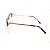 Armação para Óculos de Grau Feminino Quadrado Tartaruga com Dourado - Imagem 3