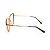 Armação para Óculos de Grau Feminino Retangular Acetato Metal Marrom - Imagem 3