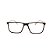 Armação para Óculos de Grau Masculino Retangular Acetato Preto Fosco - Imagem 1