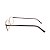 Armação para Óculos de Grau Masculino Retangular Metal Marrom - Imagem 2