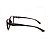 Armação para Óculos de Grau Masculino Retangular Acetato Preto Detalhes na Hastes - Imagem 2