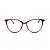 Armação para Óculos de Grau Clip-on Feminino Gatinho Marrom Acetato - Imagem 2