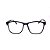 Armação para Óculos de Grau Clip-on Masculino Acetato Retangular Preto Fosco - Imagem 1