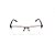 Armação para Óculos de Grau Retangular Metal Marrom Fio de Nylon - Imagem 1