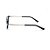 Armação para Óculos de Leitura Retangular Acetato Preto - Imagem 4