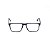 Armação para Óculos de Grau Masculino Topo Reto Preto - Imagem 1