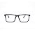 Armação para Óculos de Grau Clip-On Masculino Retangular Acetato Preto - Imagem 3