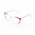 Armação para Óculos de Grau Feminino Acrílico Vermelho Degrade - Imagem 3