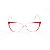 Armação para Óculos de Grau Feminino Acrílico Vermelho Degrade - Imagem 2