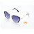 Óculos de Sol Feminino Oval Preto Lente Preta com Metal Dourado - Imagem 3
