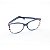Armação para Óculos de Grau Feminino Oval Azul Estampado - Imagem 3