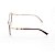 Armação para Óculos de Grau Feminino Acetato Gatinho Marrom com Creme - Imagem 5
