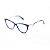 Armação para Óculos de Grau Feminino Gatinho Oval Azul Marinho - Imagem 2