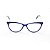 Armação para Óculos de Grau Feminino Gatinho Oval Azul Marinho - Imagem 1