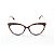Armação para Óculos de Grau Feminino Acetato Gatinho Marrom Tartaruga - Imagem 1