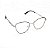 Armação para Óculos de Grau Clip-On Feminino Preto com Prata - Imagem 4