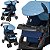 Carrinho de Bebe Tutti Baby Nivo Azul com Bebe Conforto - Imagem 3