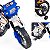 Moto Eletrica Infantil Xplast Motocross 6V Azul com Rodinhas - Imagem 2