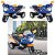 Moto Triciclo Eletrica Infantil Xplast Speed Chopper 6V Azul - Imagem 4