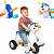 Carrinho de Passeio e Pedal para Bebe Calesita Fantasy Azul - Imagem 3