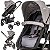 Carrinho com Bebe Conforto Base Isofix Kiddo Prima Grafite - Imagem 2