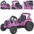 Trator Eletrico Infantil Biemme Big Valtra Pink Rosa 12V 35kg - Imagem 2