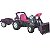 Trator Eletrico Biemme Big Lady Boss 12V com Pa Caçamba Pink - Imagem 1