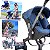 Carrinho de Bebe Cadeirinha para Carro Embee Luxo 3 em 1 Azul - Imagem 4