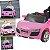 Carro Eletrico Biemme Car One AD Audi Rosa 6V com Controle - Imagem 3