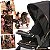 Carrinho com Bebe Conforto Galzerano Cross Trail Preto Cobre - Imagem 2