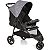 Carrinho com Bebe Conforto Galzerano Cross Trail Cinza Preto - Imagem 4