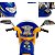 Moto Eletrica Infantil Biemme Sprint Turbo 12V Capacete Azul - Imagem 3