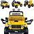 Carro Eletrico Bandeirante Jeep Wrangler Amarelo 12V Controle - Imagem 3