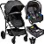 Carrinho com Bebe Conforto e Base Burigotto Convert Dark Grey - Imagem 1