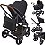 Carrinho Moises Bebe Conforto ABC Design Como 4 Woven Black - Imagem 2