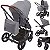 Carrinho Moises Bebe Conforto ABC Design Como 4 Woven Grey - Imagem 2