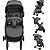 Carrinho de Bebe Compacto Passeio Kiddo Road Melange Preto - Imagem 2