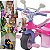 Triciclo Infantil Passeio e Pedal Biemme Super Cross Rosa - Imagem 3