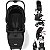 Carrinho de Bebe Compacto com Bebe Conforto Litet Bliss Preto - Imagem 2