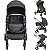 Carrinho de Bebe com Bebe Conforto e Base Kiddo Speedy Preto - Imagem 2