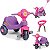 Triciclo de Passeio e Pedal para Bebe Calesita Velocita Lilas - Imagem 2