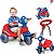 Triciclo de Passeio e Pedal Infantil Calesita Velocita Vermelho - Imagem 2