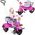 Carrinho de Passeio e Pedal Calesita Velocita Classic Rosa - Imagem 1