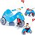 Carrinho de Passeio e Pedal para Bebe Calesita Lelecita Azul - Imagem 2