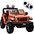 Carro Eletrico Bandeirante Jeep Wrangler Laranja 12V Controle - Imagem 1