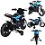 Moto Eletrica Infantil Belfix Big Trail Sport 6V Azul Rodinhas - Imagem 2