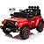 Carro Eletrico Jeep Fulltime 4WD Off Road Vermelho 12V Controle - Imagem 1