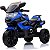 Triciclo Moto Eletrica Infantil Shiny Toys K1300 GS 12V Azul - Imagem 1