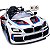 Carro Eletrico Shiny Toys BMW M6 GT3 Sport Racing 12V Branco - Imagem 1